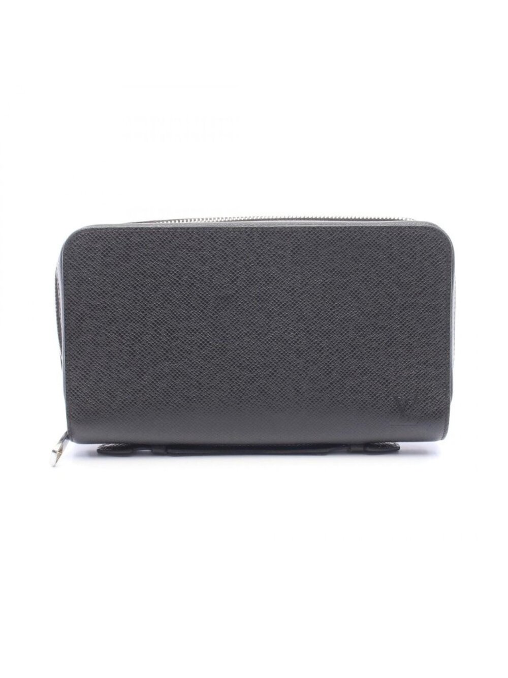Louis Vuitton Round Wallet Zippy XL Taiga Ardoise Leather